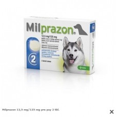 Milprazon 12,5 mg/125 mg pre psy 2 tbl.